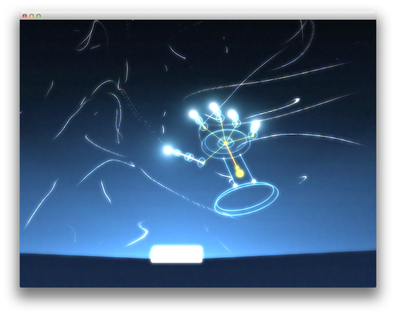 LeapMotion検出画面