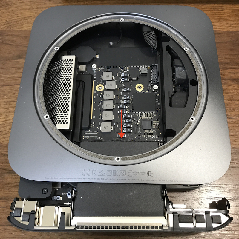 Mac mini (2018, A1993, Macmini8,1)のメモリをアップグレードした 